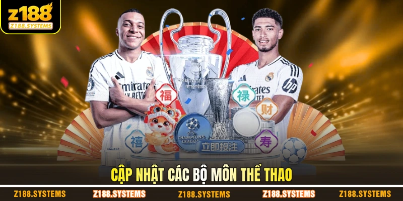 Cập nhật các bộ môn thể thao Cập nhật các bộ môn thể thao