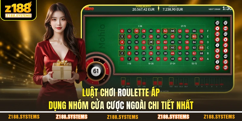 Luật chơi Roulette áp dụng nhóm cửa cược ngoài chi tiết nhất Luật chơi Roulette áp dụng nhóm cửa cược ngoài chi tiết nhất